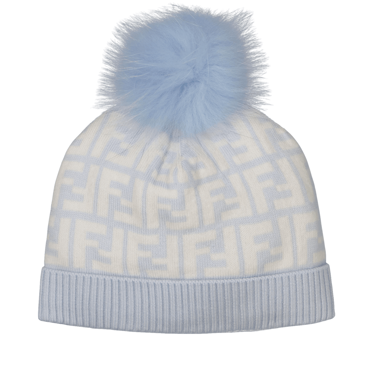 Fendi Baby Unisex Muts Licht Blauw 3 mnd