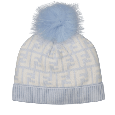 Fendi Baby Unisex Hat Light Blue