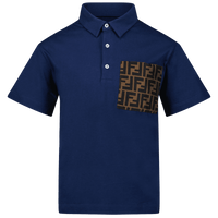 Fendi Kinder Jongens Polo Blauw 3Y