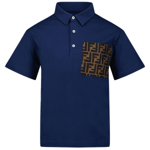 Fendi Kinder Jongens Polo Blauw 3Y