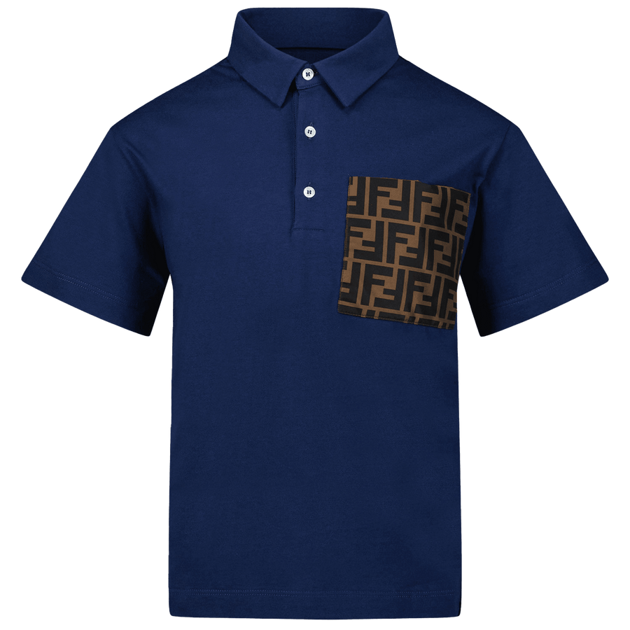 Fendi Kinder Jongens Polo Blauw 3Y
