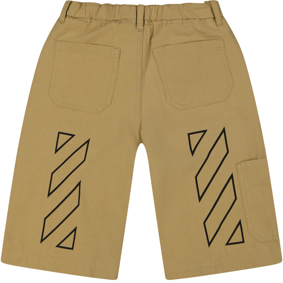 Off-White Kinder Jongens Shorts Beige