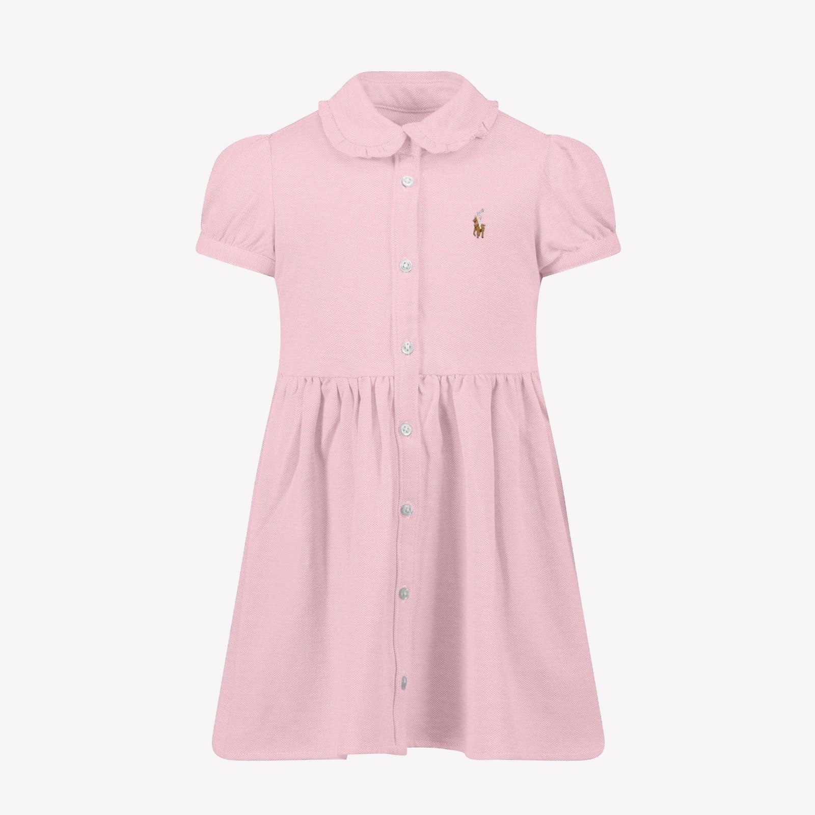 Ralph Lauren Baby Meisjes Jurk In Licht Roze