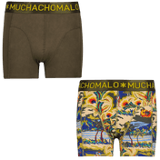 Muchachomalo Kids Boys Underwear Green