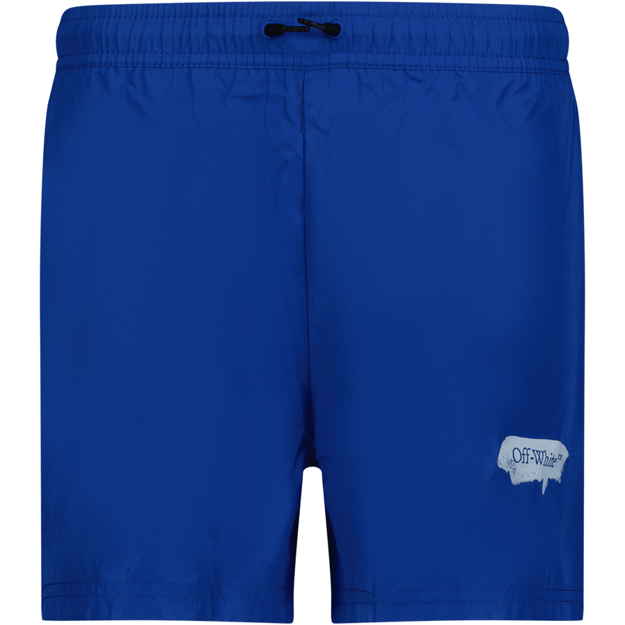 Off-White Kinder Jongens Zwemkleding Cobalt Blauw 4Y