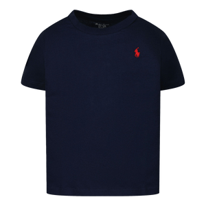 Ralph Lauren Kinder Jongens T-Shirt Navy 2Y