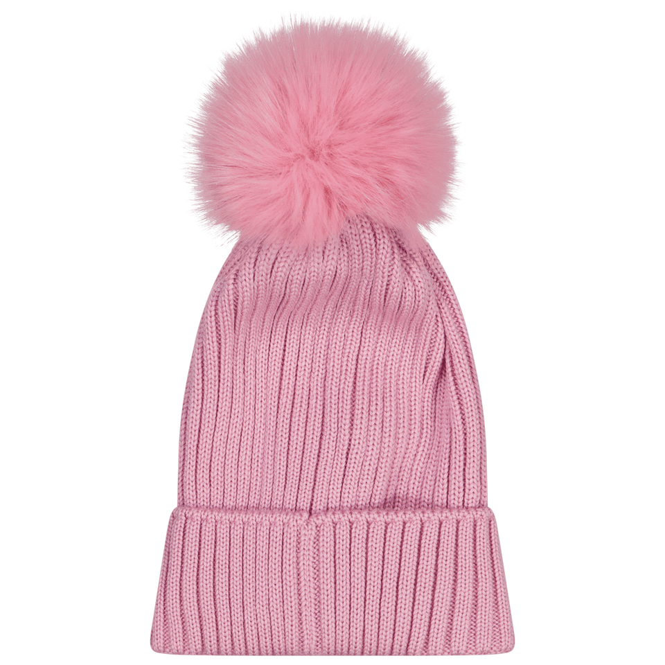 Moncler Kinder Meisjes Muts Licht Roze