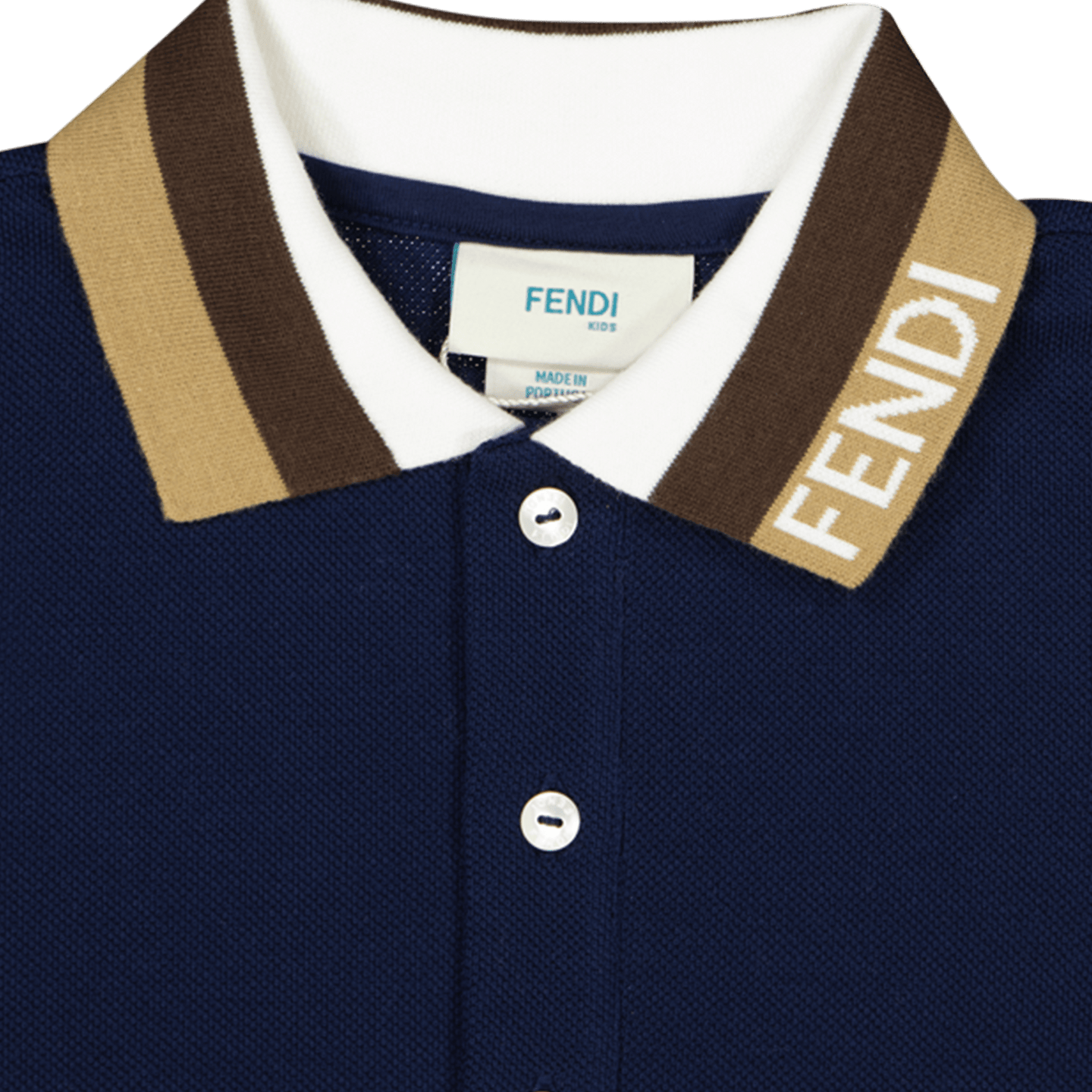 Fendi Kinder Jongens Polo Navy 3Y