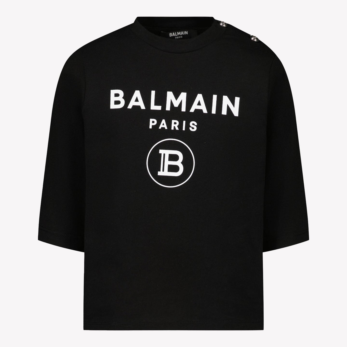 Balmain Baby Unisex T-Shirt In Zwart