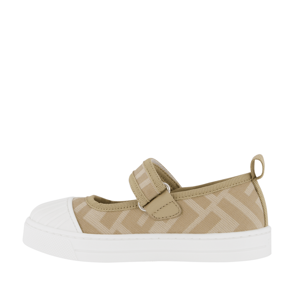 Fendi Kinder Meisjes Schoenen Licht Beige