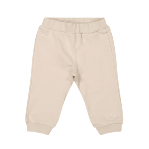 Fendi Baby Unisex Broek Licht Beige 24 mnd