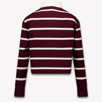 Ralph Lauren Kids Girls Polo In Bordeaux