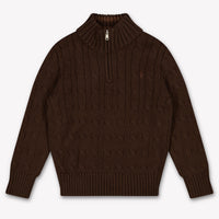 Ralph Lauren Kids Boys Sweater In Brown