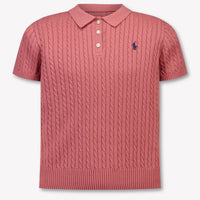 Ralph Lauren Kids Girls Polo In Pink