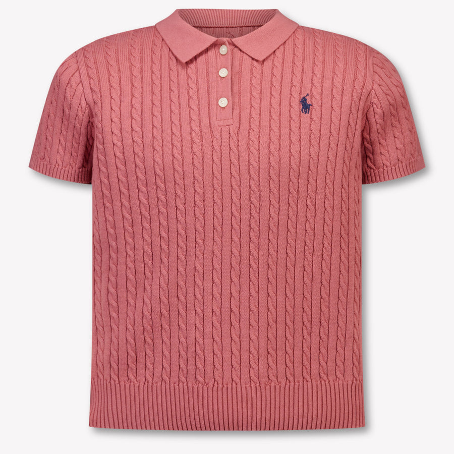 Ralph Lauren Kids Girls Polo In Pink