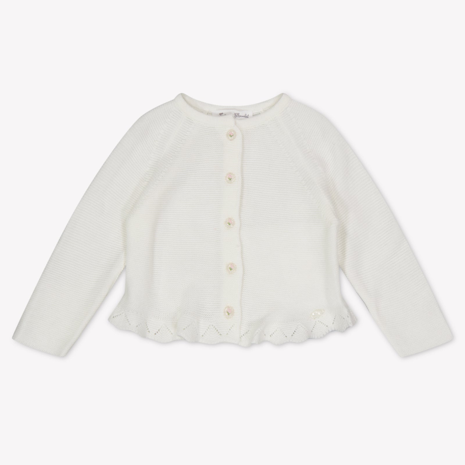 Tartine Et Chocolat Baby Girls Cardigan In OffWhite