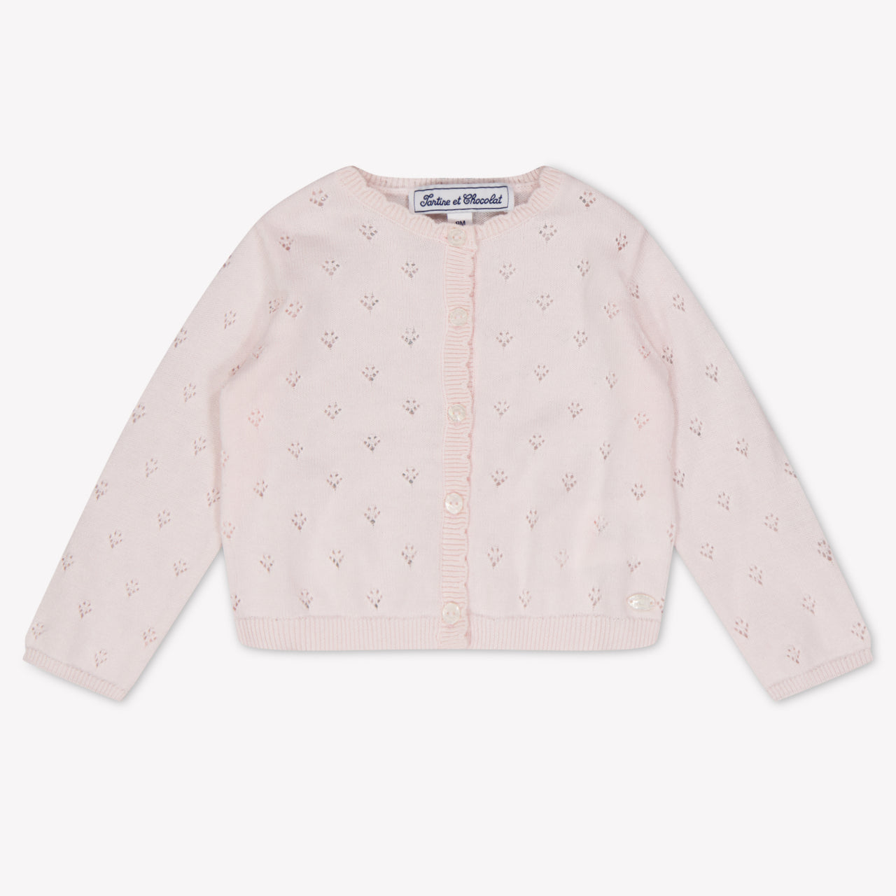 Tartine et Chocolat Baby Meisjes Vest In Licht Roze