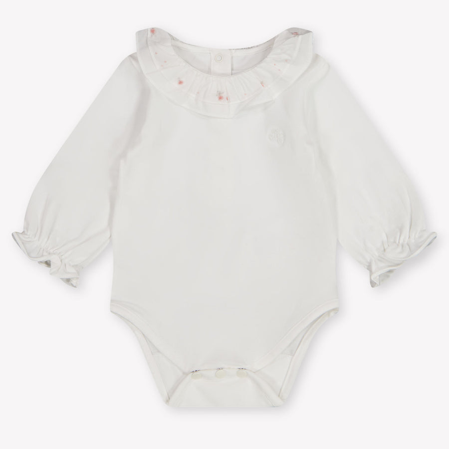 Tartine et Chocolat Baby Girls Bodysuit in White