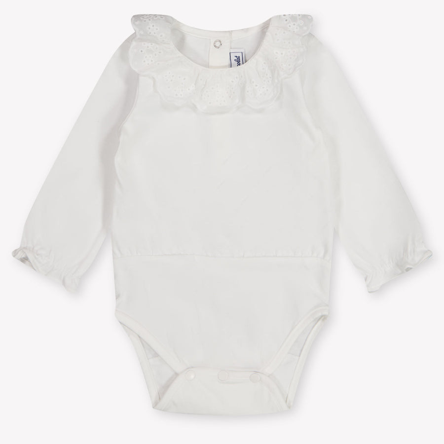 Tartine et Chocolat Baby Girls Bodysuit in White