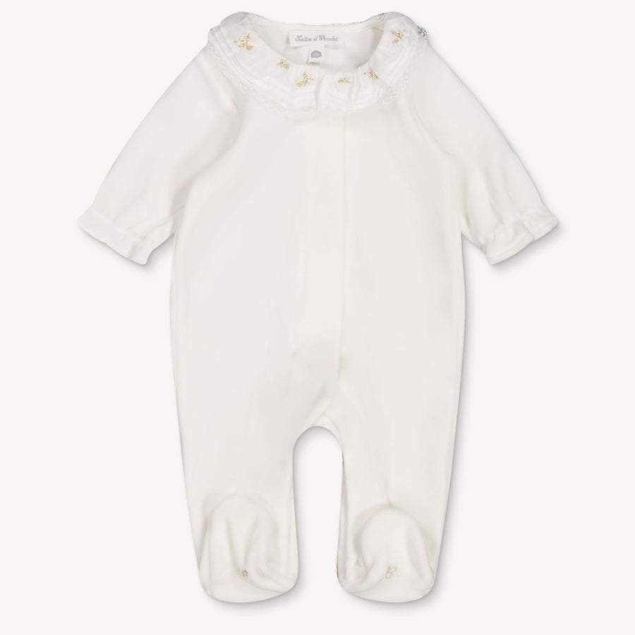 Tartine Et Chocolat Baby Girls Playsuit In White