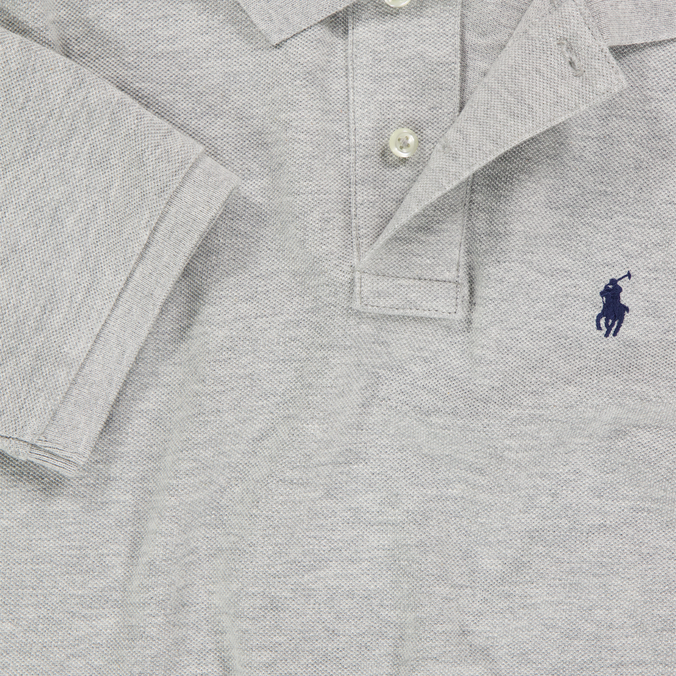Ralph Lauren Kids Boys Polo In Light Gray