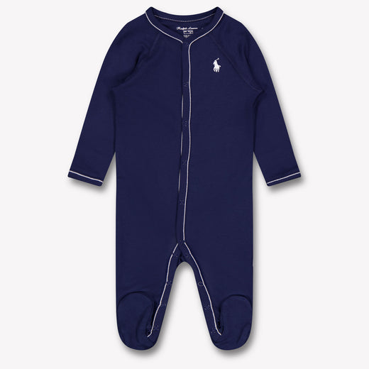 Ralph Lauren Baby Boys Playsuit In Navy