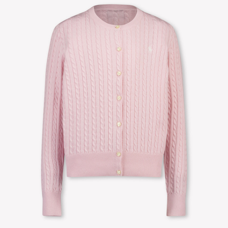 Ralph Lauren Kids Girls Cardigan In Light Pink