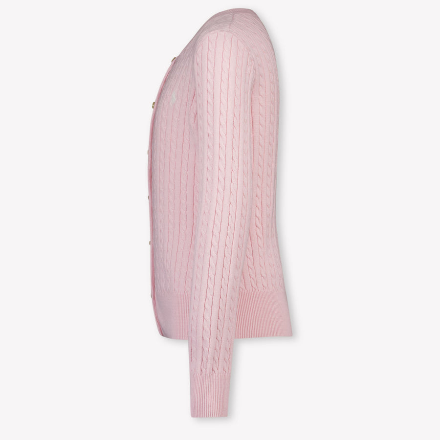 Ralph Lauren Kids Girls Cardigan In Light Pink