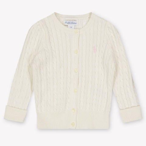Ralph Lauren Baby Meisjes Vest In Off White