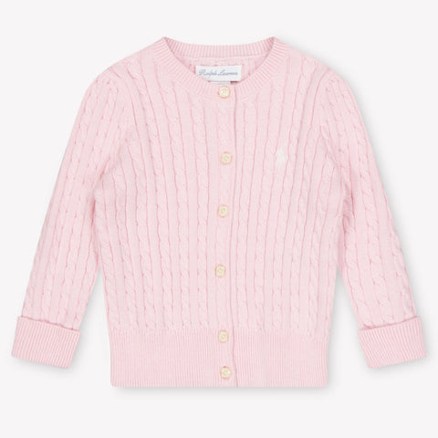 Ralph Lauren Baby Meisjes Vest In Licht Roze