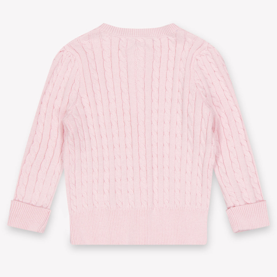 Ralph Lauren Baby Girls Cardigan In Light Pink