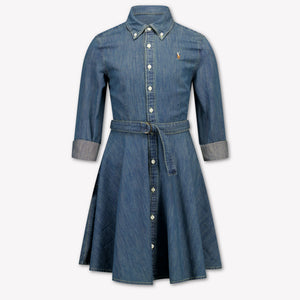 Ralph Lauren Kinder Meisjes Jurk In Jeans