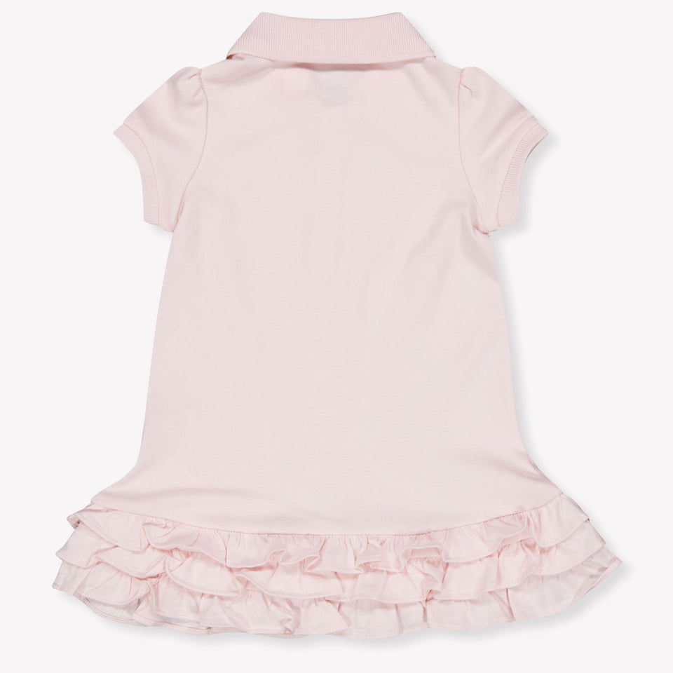 Ralph Lauren Baby Meisjes Jurk In Licht Roze