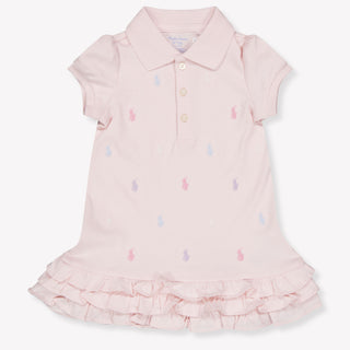 Ralph Lauren Baby Meisjes Jurk In Licht Roze