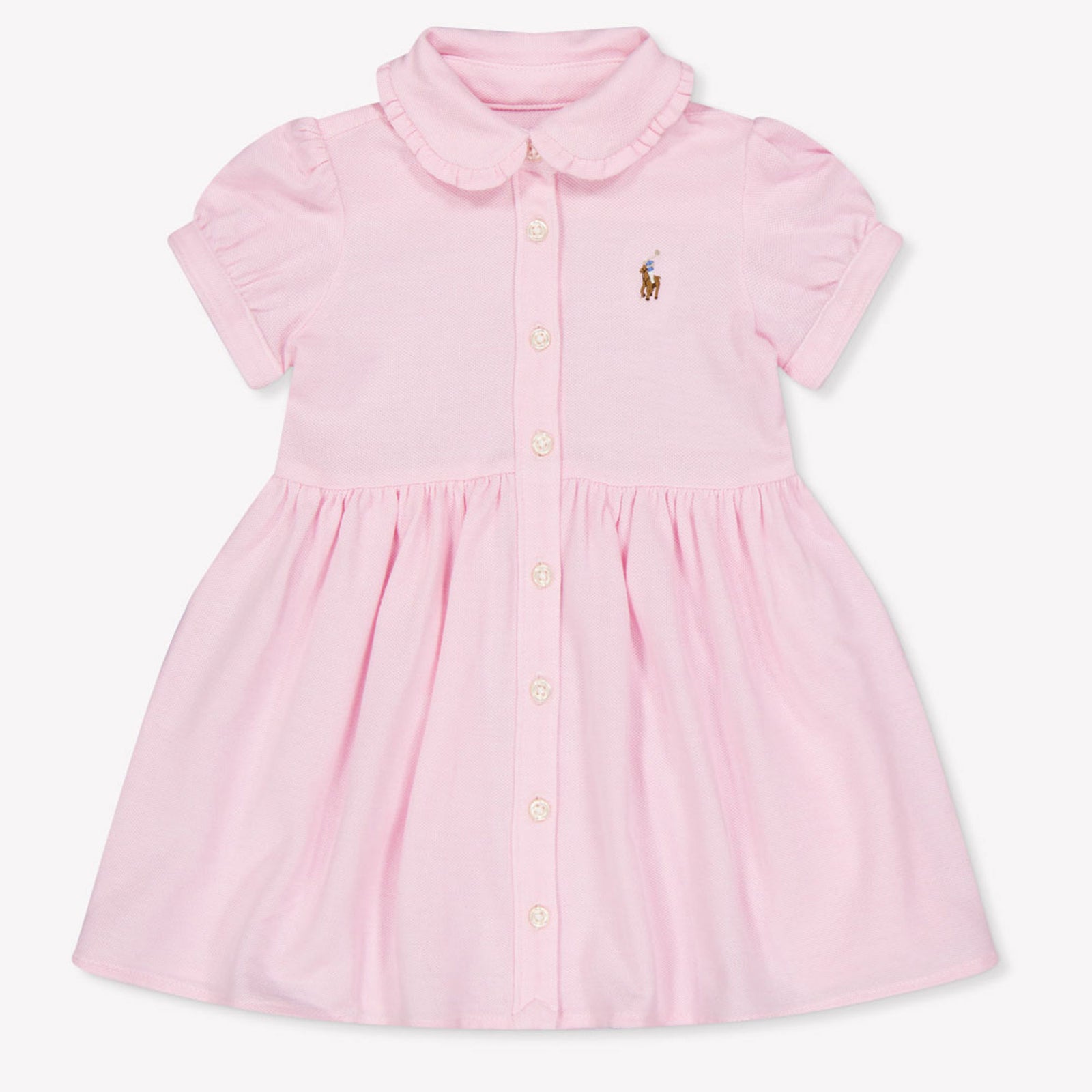 Ralph Lauren Baby Meisjes Jurk In Licht Roze