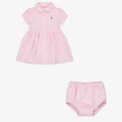 Ralph Lauren Baby Girls Dress In Light Pink