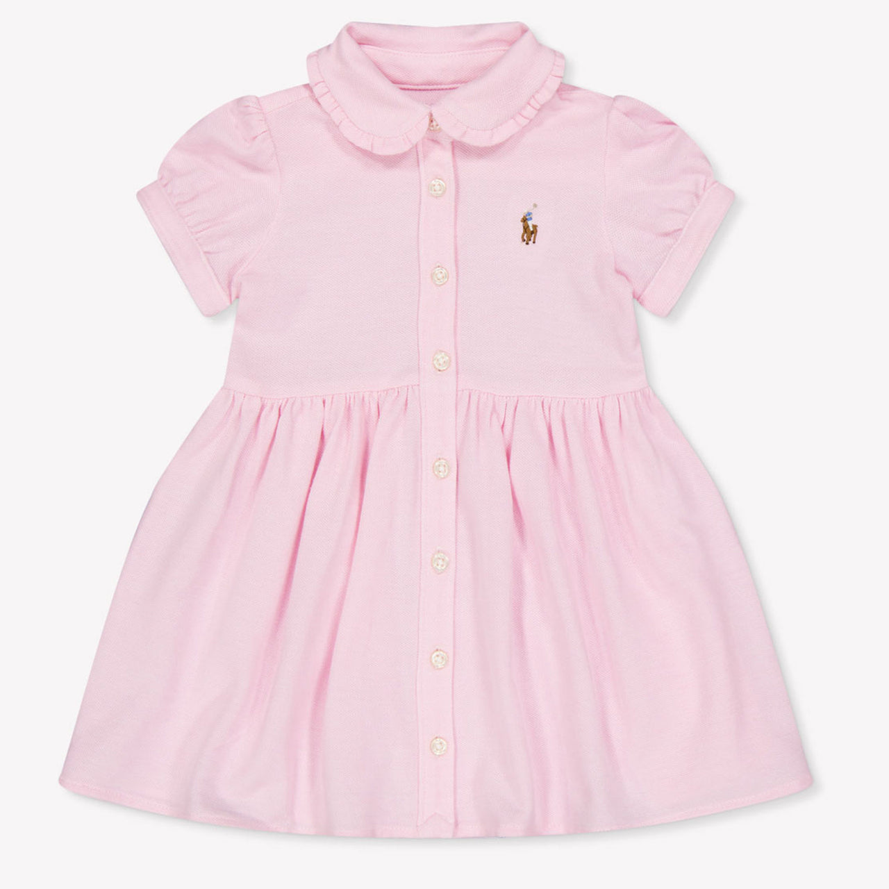 Ralph Lauren Baby Girls Dress In Light Pink
