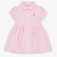 Ralph Lauren Baby Girls Dress In Light Pink