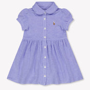 Ralph Lauren Baby Meisjes Jurk In Licht Blauw