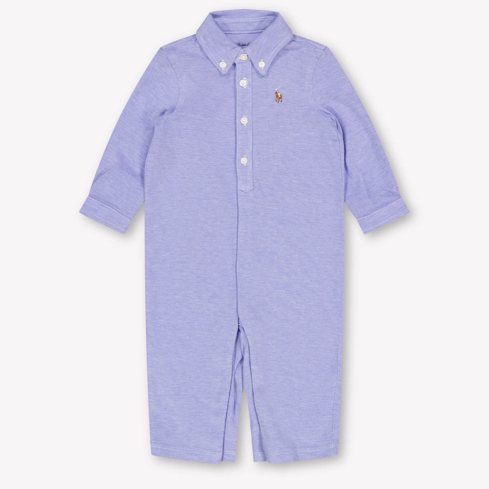 Ralph Lauren Baby Boys Playsuit In Light Blue