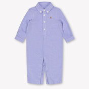 Ralph Lauren Baby Boys Playsuit In Light Blue