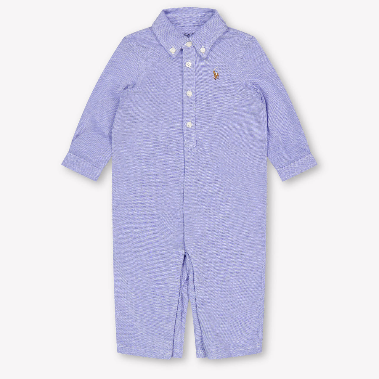Ralph Lauren Baby Boys Playsuit In Light Blue