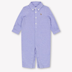 Ralph Lauren Baby Boys Playsuit In Light Blue