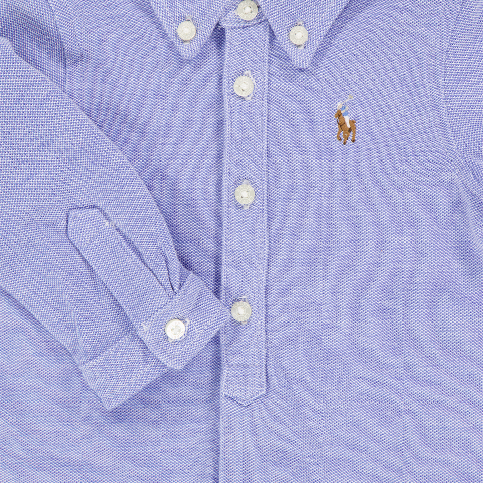 Ralph Lauren Baby Boys Playsuit In Light Blue