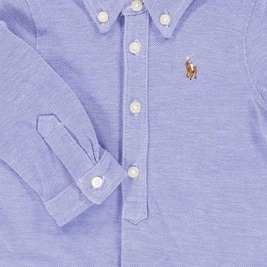 Ralph Lauren Baby Boys Playsuit In Light Blue