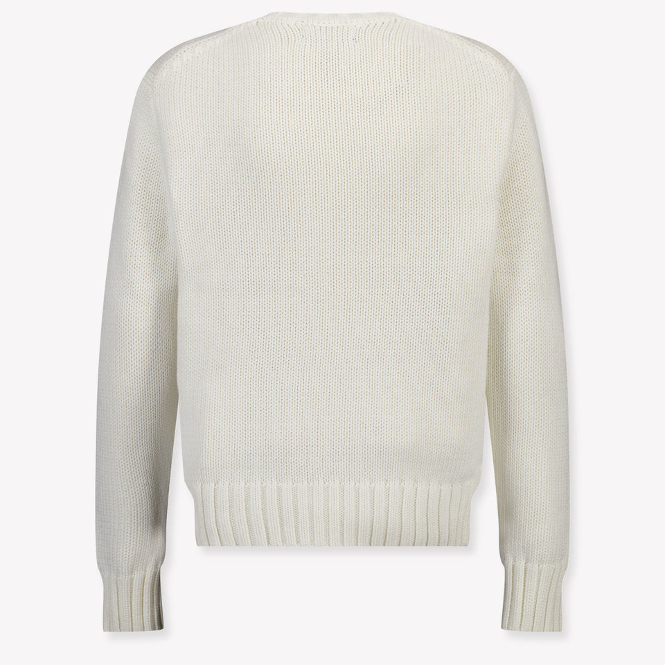 Ralph Lauren Kids Boys Sweater In White