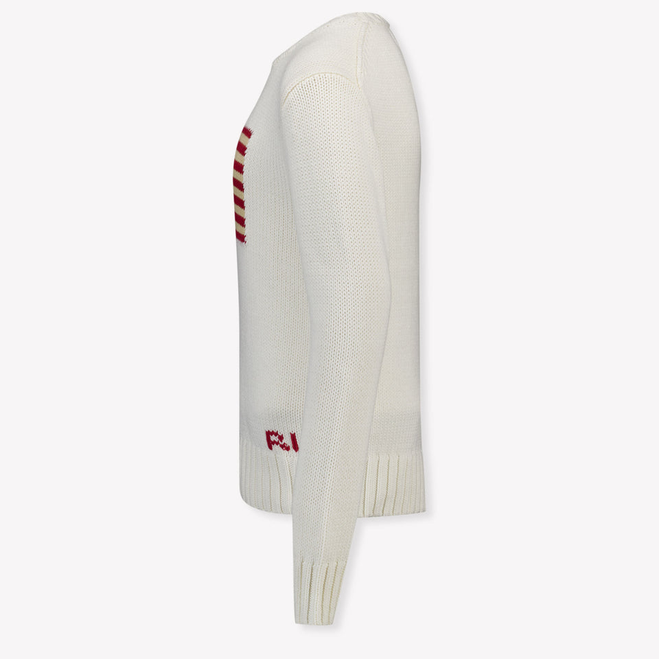 Ralph Lauren Kids Boys Sweater In White