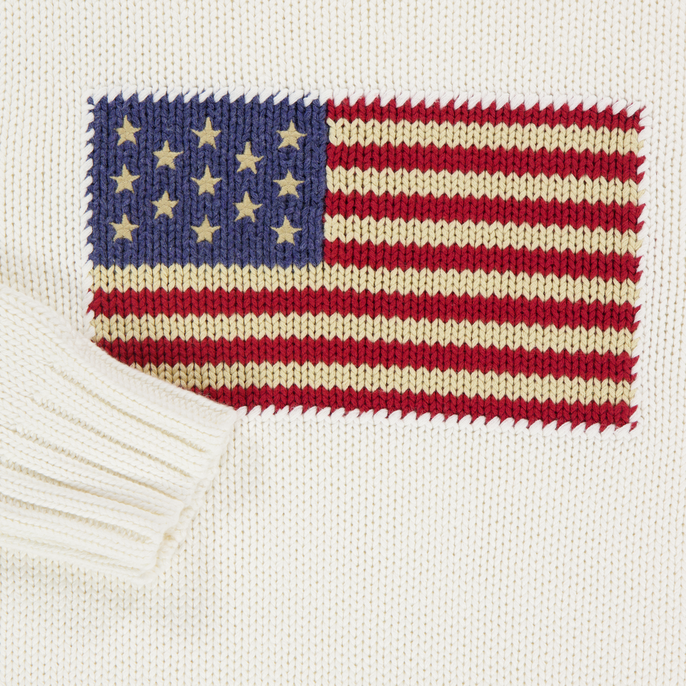 Ralph Lauren Kids Boys Sweater In White