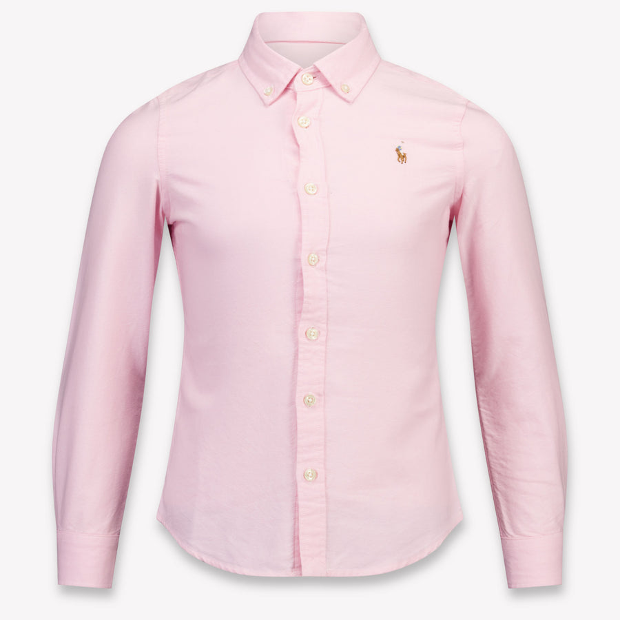 Ralph Lauren Kinder Meisjes Blouse In Licht Roze