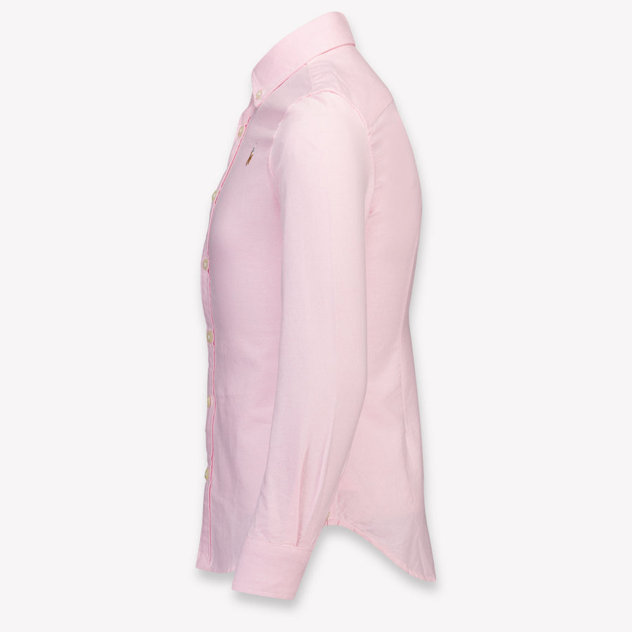 Ralph Lauren Kinder Meisjes Blouse In Licht Roze